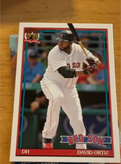 2026 Topps Series 1 75th Anniversary #T91-15 David Ortiz — front