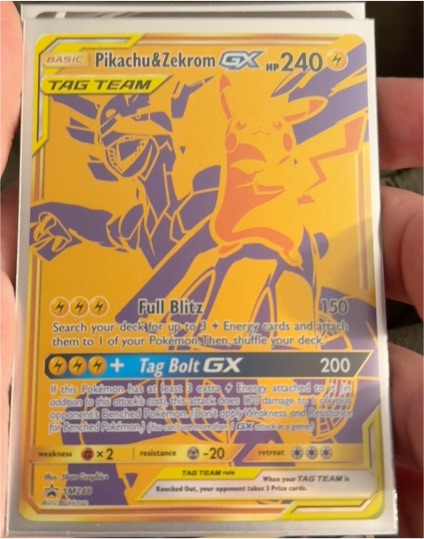 Pokémon TCG Pikachu & Zekrom GX SM248 Jumbo Promo — front