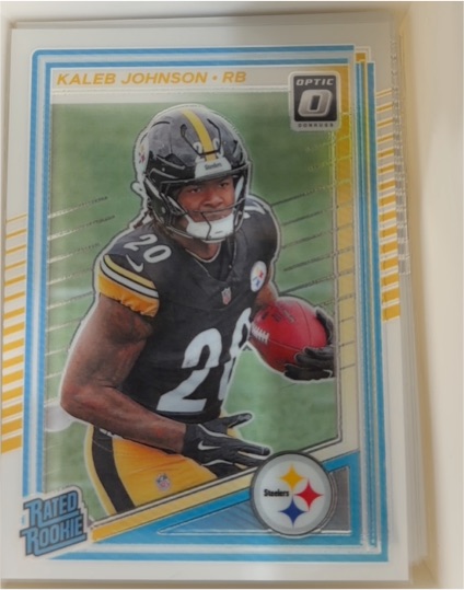 2025 Panini Donruss Optic #232 Kaleb Johnson — front
