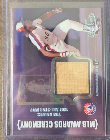 2002 Topps Gold Label MLB Awards Ceremony Relic Tim Raines — front