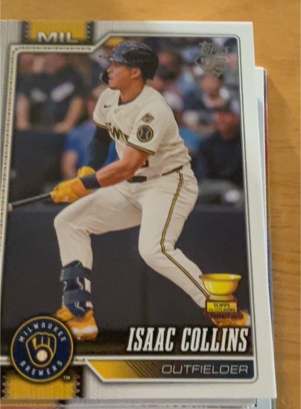 2026 Topps Series 1 #202 Isaac Collins — front