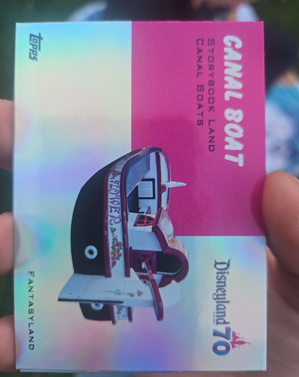 2025 Topps Disneyland 70th #T54-19 Storybook Land Canal Boats — front
