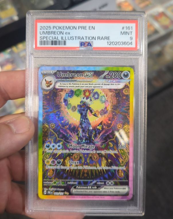 2025 Pokémon Prismatic Evolutions #161 Umbreon ex Special Illustration Rare — front