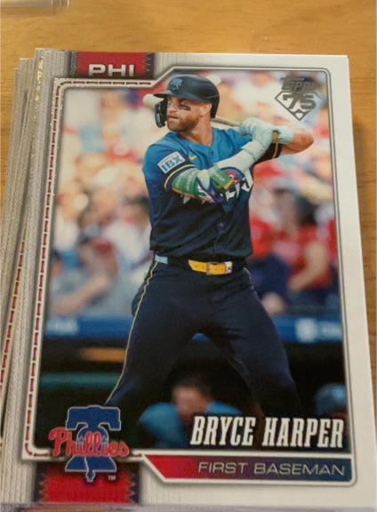 2026 Topps Series 1 #250 Bryce Harper — front