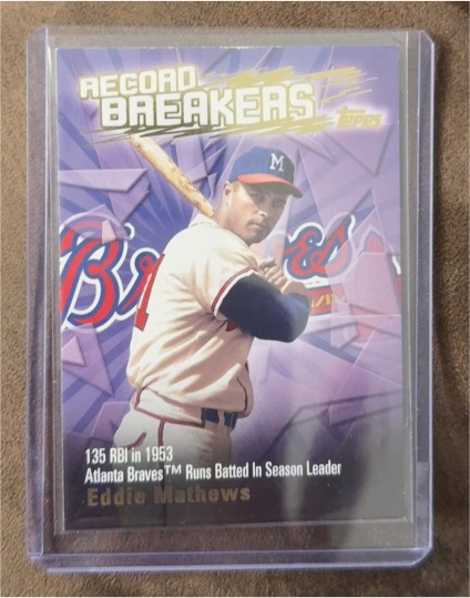 2003 Topps Record Breakers #RB-EM Eddie Mathews — front