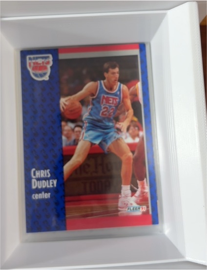 1991-92 Fleer #131 Chris Dudley — front