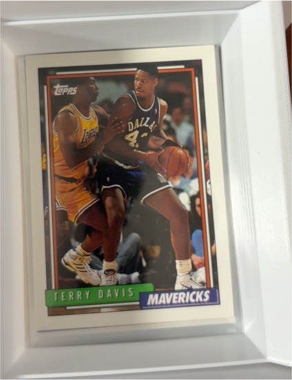 1992-93 Topps #261 Terry Davis — front