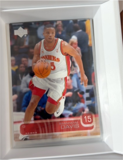 2001-02 Upper Deck #229 Emanual Davis Atlanta Hawks Basketball Card — front