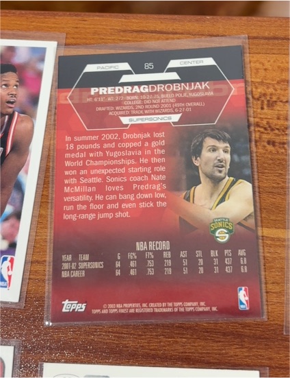 2003 Topps #85 Predrag Drobnjak — front