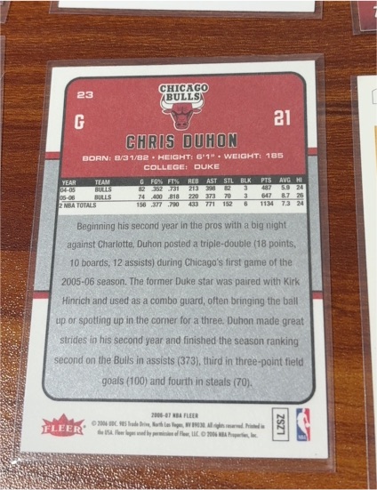 2006-07 Fleer #23 Chris Duhon — front