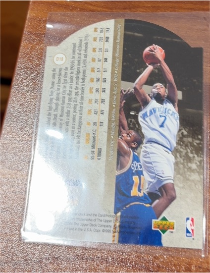 1996-97 Upper Deck #D18 Tyrone Hill — front