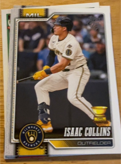2026 Topps Series 1 #202 Isaac Collins — front