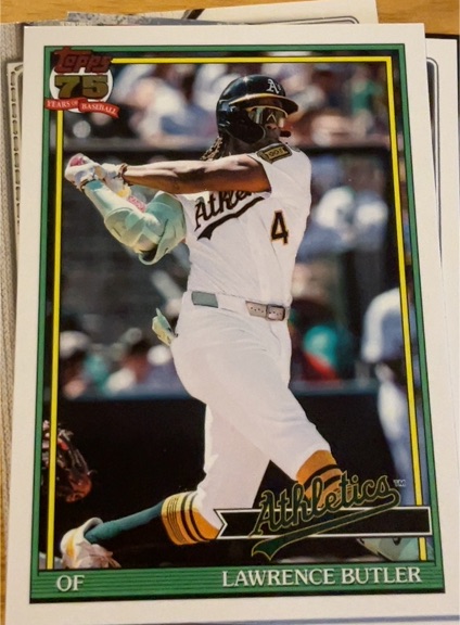 1991 Topps #T91-85 Lawrence Butler — front