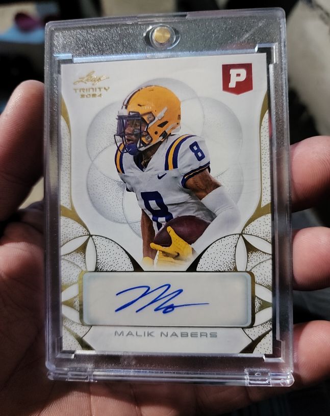 2024 Leaf Trinity #CA-MN2 Malik Nabers — front