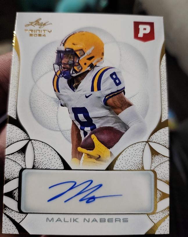 2024 Leaf Trinity #CA-MN2 Malik Nabers — front