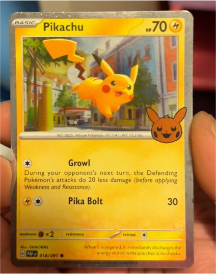 2024 Pokémon #018 Pikachu — front