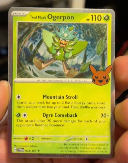 2024 Pokémon TCG Twilight Masquerade #024 Teal Mask Ogerpon — front