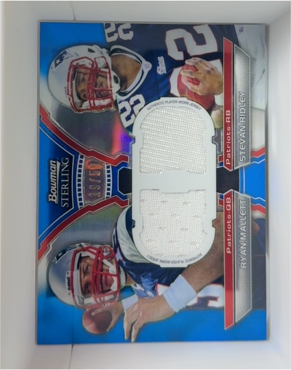 2011 Bowman Sterling #BSDR-MR Ryan Mallett Stevan Ridley Dual Jersey — front