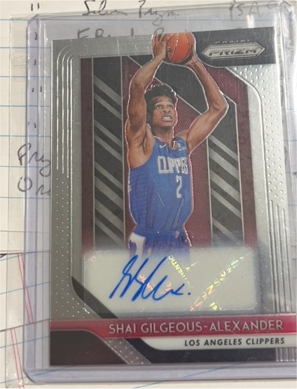 2018-19 Panini Prizm #RS-SGA Shai Gilgeous-Alexander — front