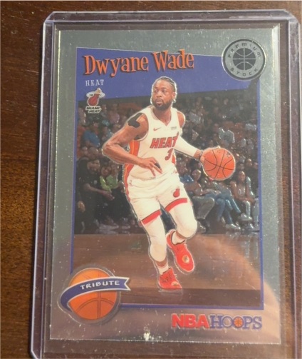 2019-20 Panini NBA Hoops Premium Stock #287 Dwyane Wade Tribute — front