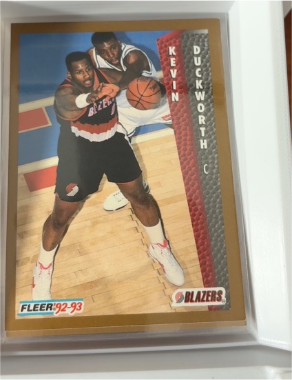 1992-93 Fleer #187 Kevin Duckworth — front