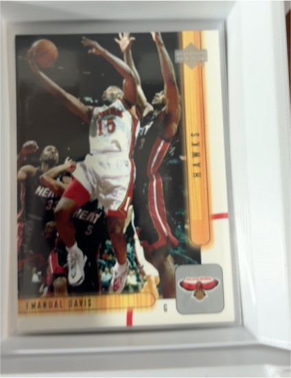 2001-02 Upper Deck #229 Emanual Davis Atlanta Hawks Basketball Card — front