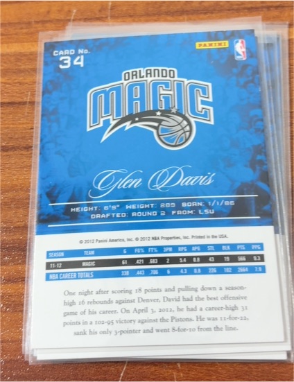 2012-13 Panini #34 Glen Davis — front