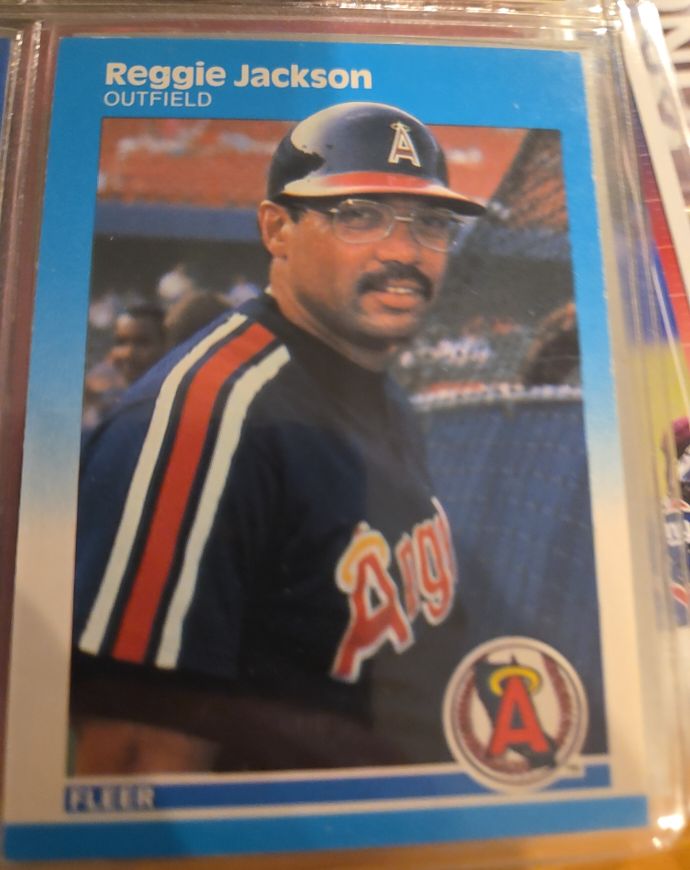 1987 Fleer #84 Reggie Jackson — front