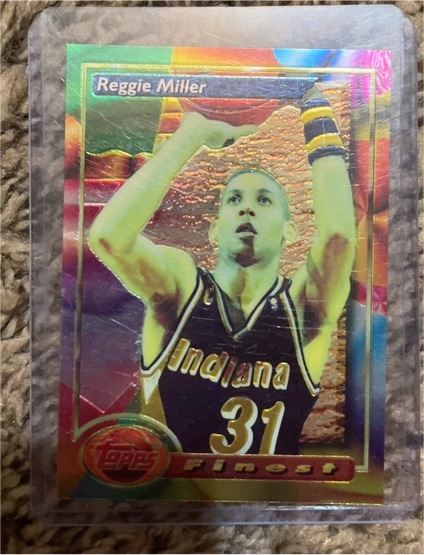 1993-94 Topps Finest #11 Reggie Miller — front