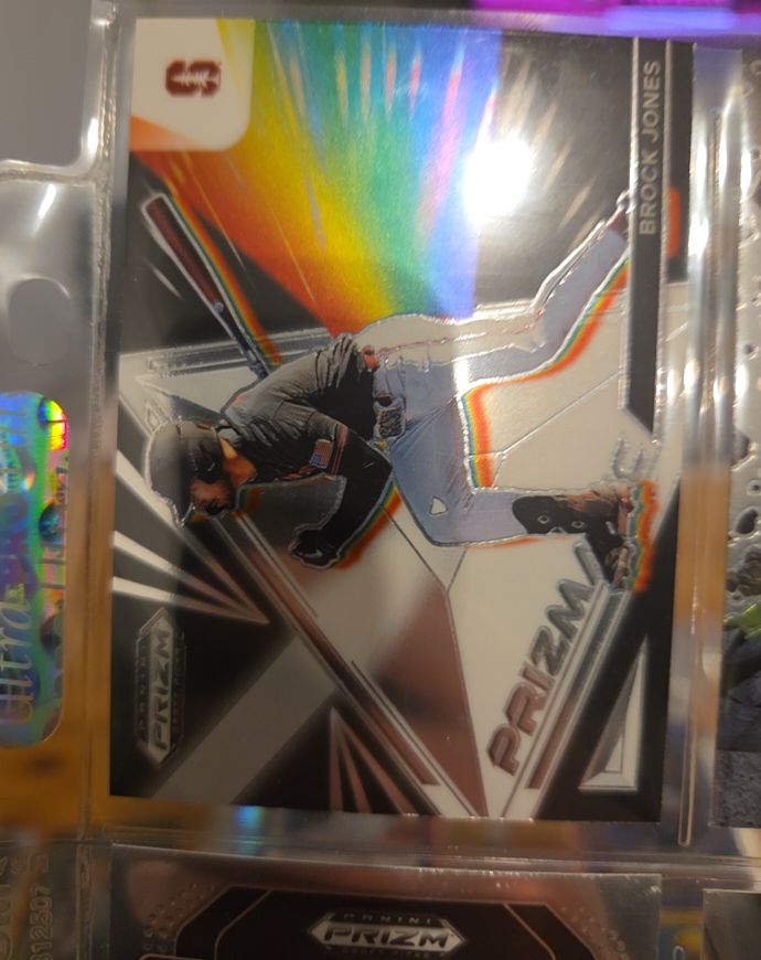 2022 Panini Prizm Draft Picks #PZ-BJ Brock Jones Prizmatic — front