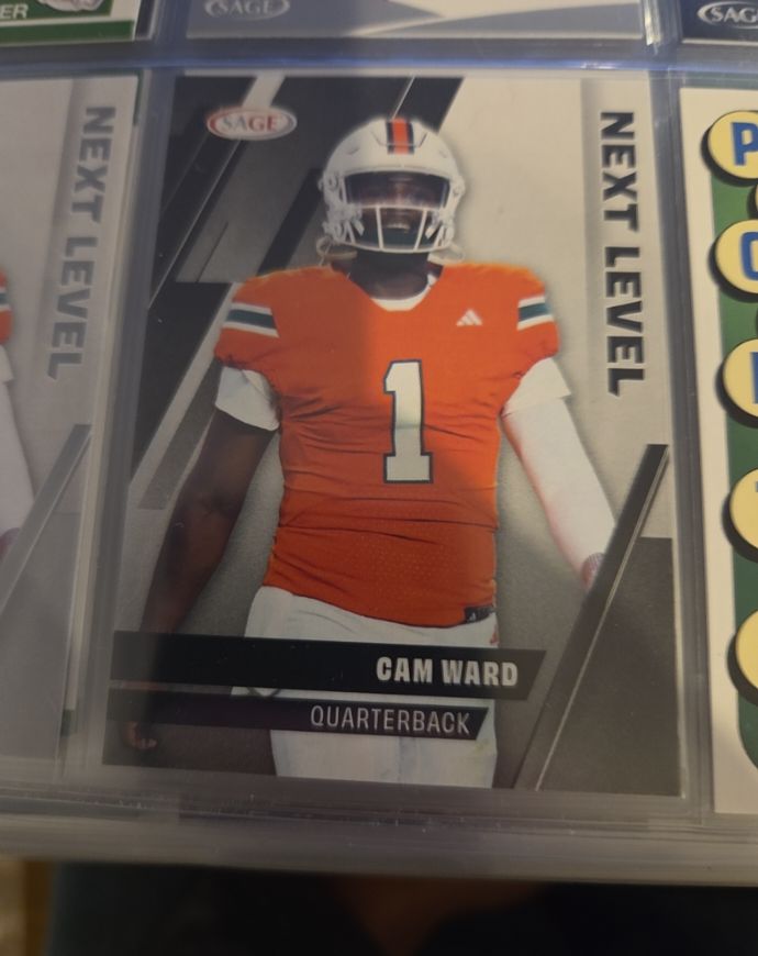2025 Sage Next Level #104 Cam Ward — front