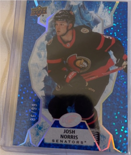 2021-22 Upper Deck Ice #67 Josh Norris — front