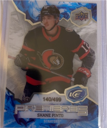 2021-22 Upper Deck Ice Premieres #228 Shane Pinto — front