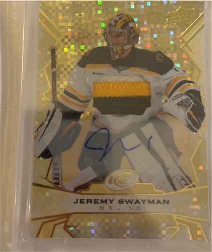 2023-24 Upper Deck Ice #80 Jeremy Swayman — front