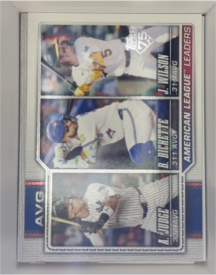 2026 Topps #204 AL Leaders Avg Jacob Wilson Aaron Judge Bo Bichette — front