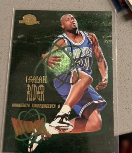 1995-96 SkyBox Premium #A8 Isaiah Rider Atomic — front