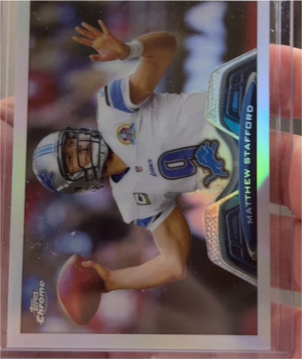 2013 Topps Chrome #140 Matthew Stafford — front