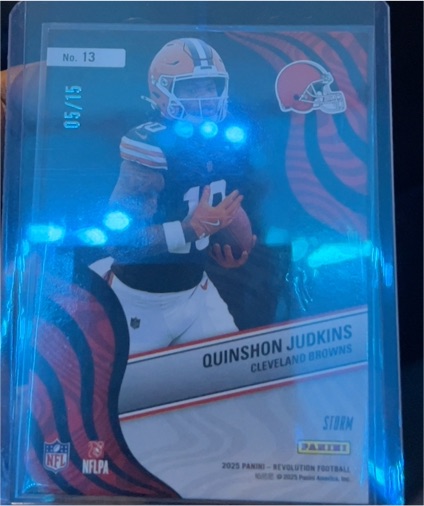 2025 Panini Revolution #13 Quinshon Judkins New Wave Rookie — front