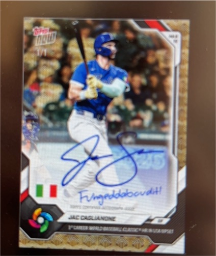 2025 Bowman Chrome #BMA-JC Jac Caglianone — front