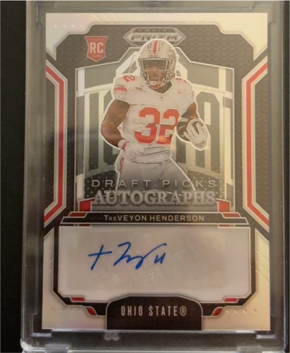 2025 Panini Prizm Draft Picks Autographs #DPA-THN TreVeyon Henderson — front