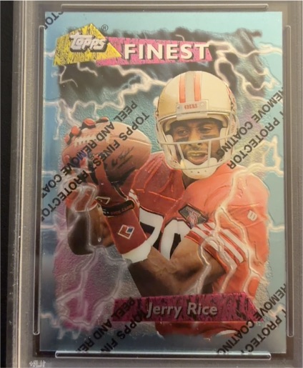 1995 Topps Finest Fan Favorite #FF14 Jerry Rice — front