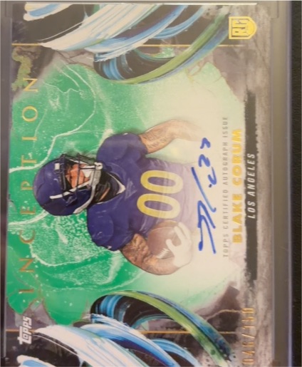 2024 Topps Inception Rookie Autographs #RA-BC Blake Corum — front