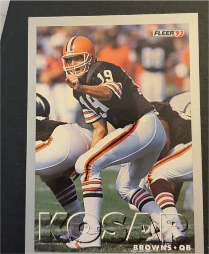 1993 Fleer #274 Bernie Kosar Cleveland Browns — front