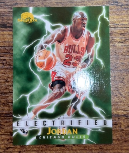 1995-96 Skybox Premium #278 Electrified Michael Jordan — front