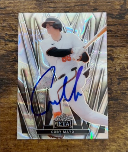2024 Leaf Metal #BA-CM3 Coby Mayo — front