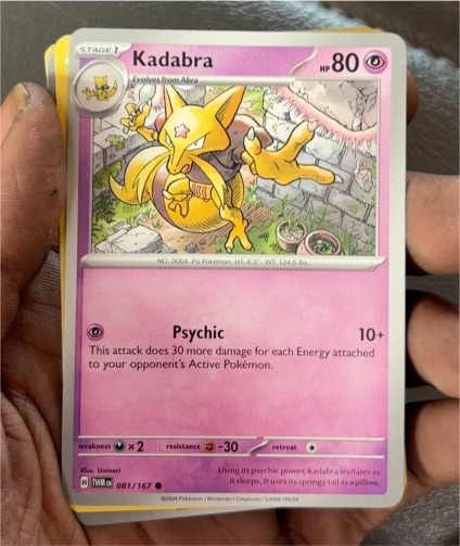 2024 Pokemon SV06: Twilight Masquerade #081 Kadabra — front