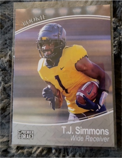 2021 SAGE Premier Draft #127 T.J. Simmons — front