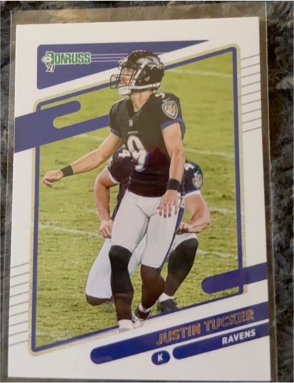 2021 Donruss #240 Justin Tucker Baltimore Ravens — front