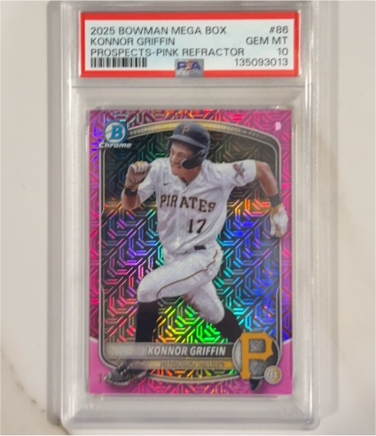 2025 Bowman Chrome Mega Box #86 Konnor Griffin — front
