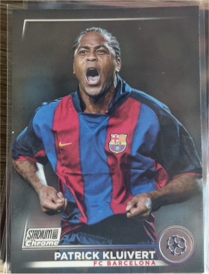 2022-23 Topps Stadium Club Chrome UEFA #95 Patrick Kluivert FC Barcelona — front